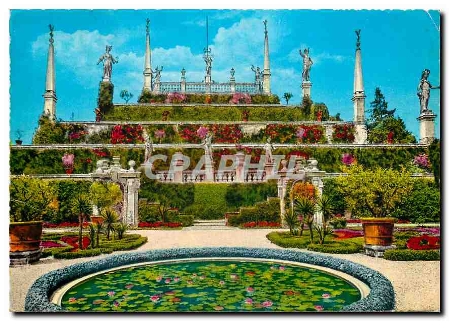 CPA Lago Maggiore Isola Bella Giardino 