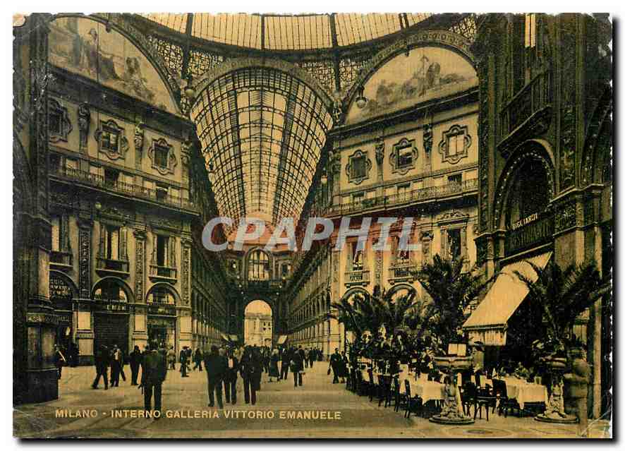 CPA Milano Interno Galleria Vittorio Emanuele 