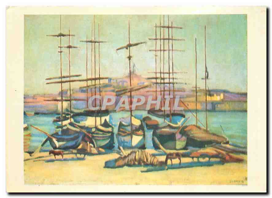CPA Les Chefs d'oeuvre du Musee du Havre Charles Camoin 1879 Port de Marseille 