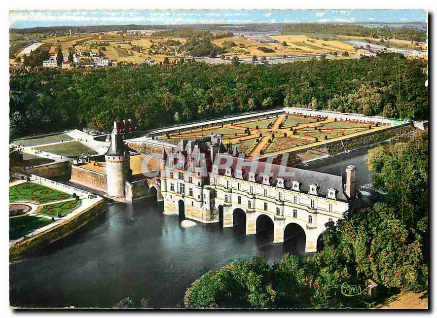 CPM Chenonceaux I et L Le Chateau et ses Jardins 
