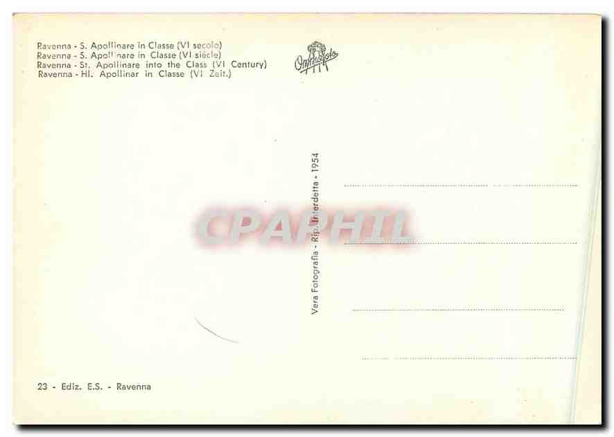 CPM Ravenna S Apolinaire in Classe  — Rückseite