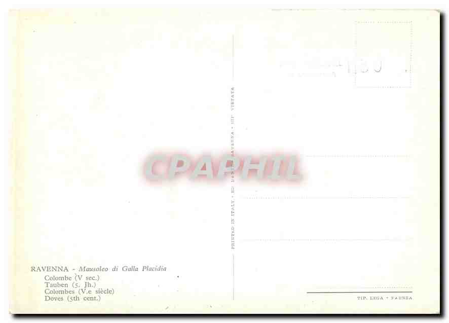 CPM Ravenna Mausoleo di Galla Placidia  — Rückseite