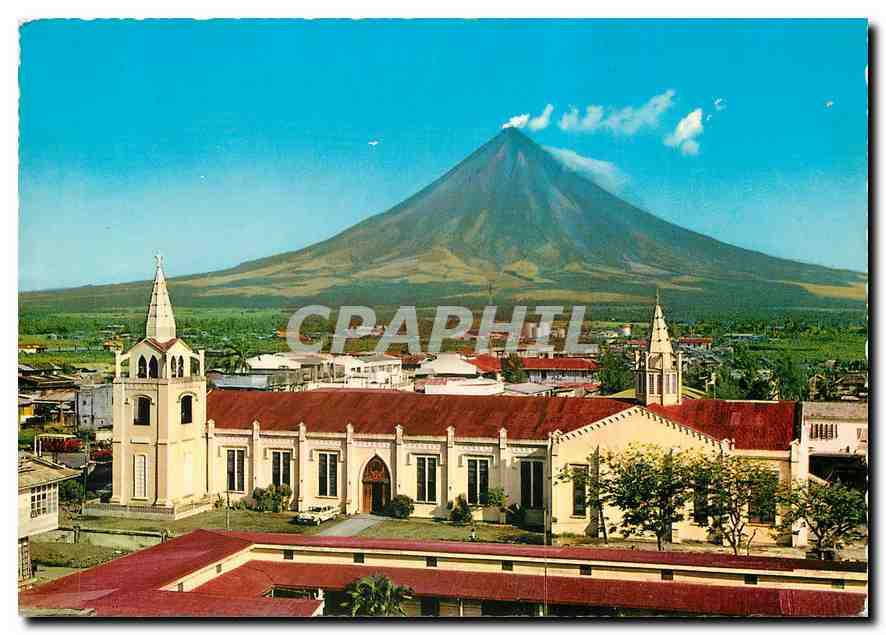 CPM Legaspi City Church and Mayon Volcano Philippines 