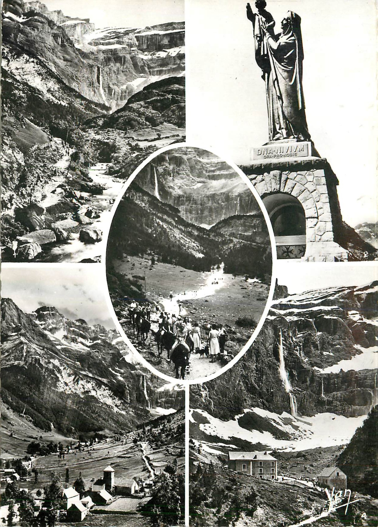 CPM Souvenir de Gavarnie Sentier du Cirque 