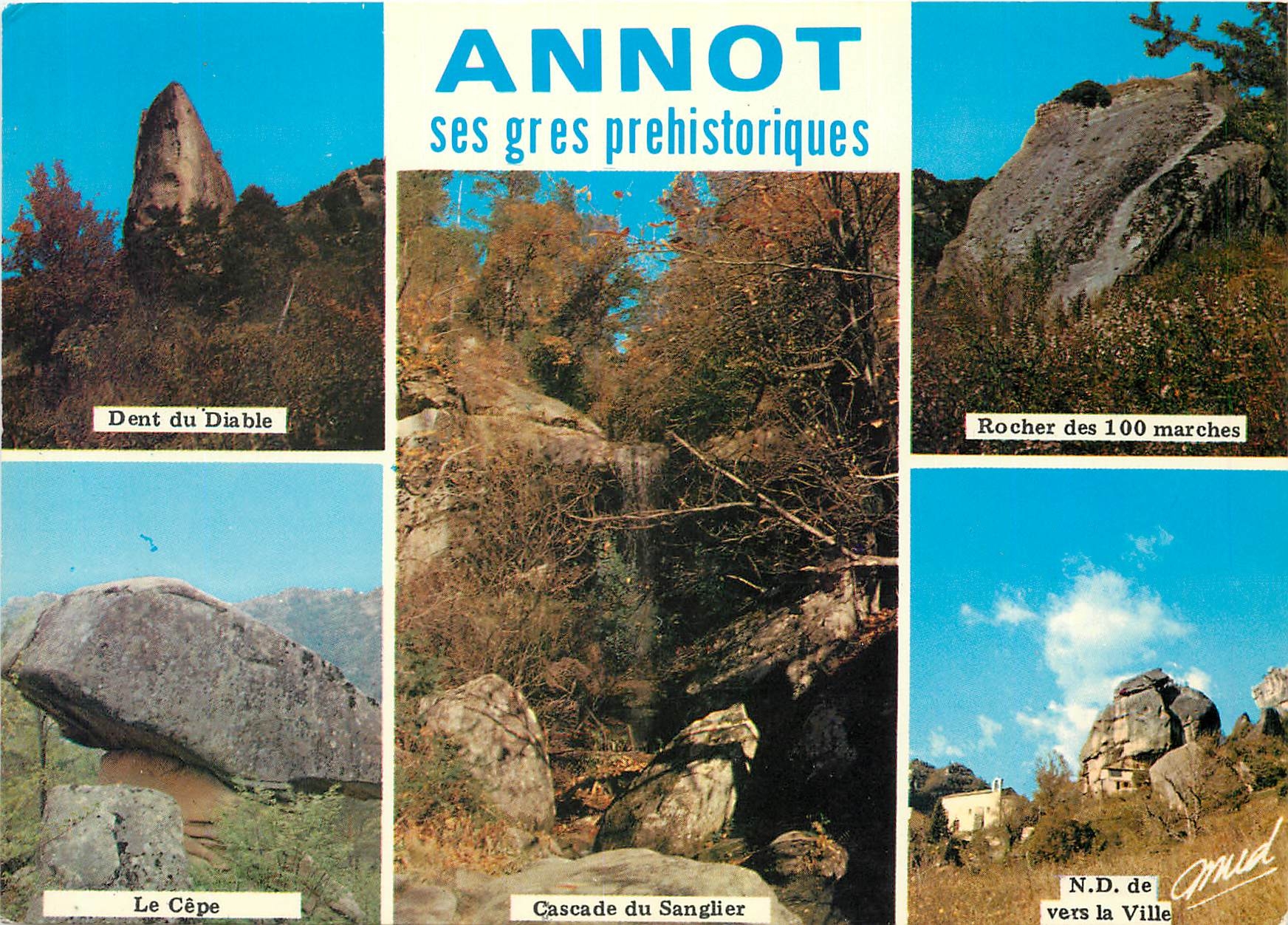 CPM Annot Alt 705 m ses sites ses eaux son climat Patron du village St Fortunat
