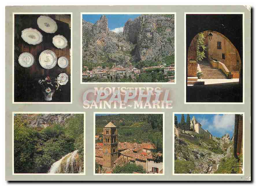CPM Moustiers Sainte Marie Alpes de Hautes Provence Cite de la Faience perle de la provence