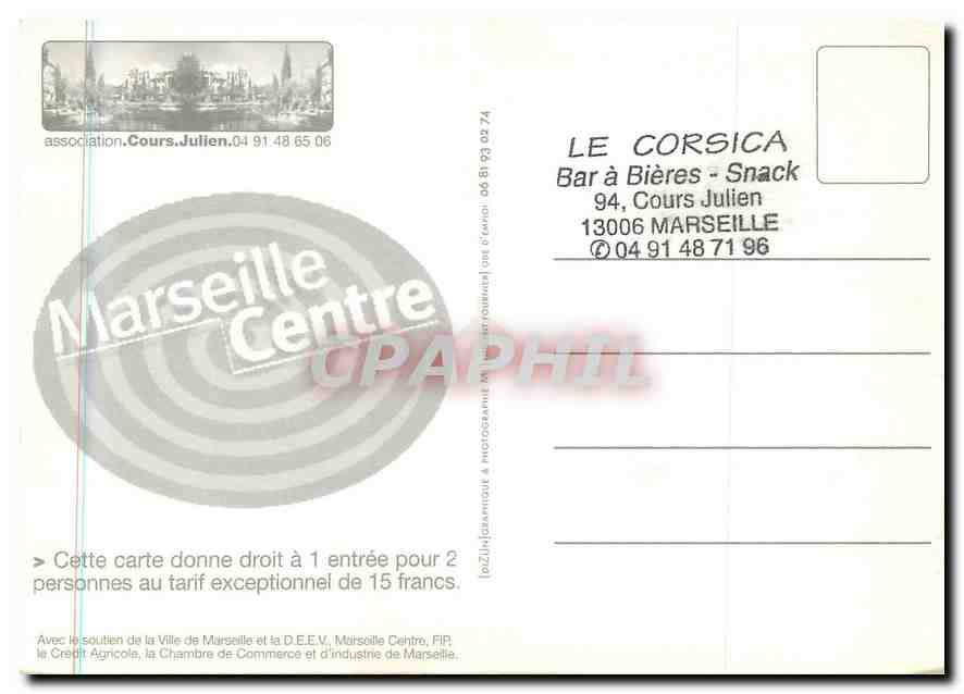 CPM marseille journees plantes jardins — Verso