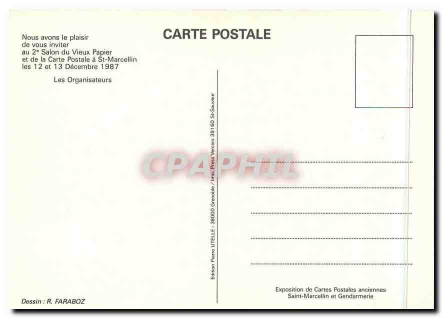 CPM Nous avons le plaisir de vous inviter au 2e salon du vieux Papier Saint Marcellin — Verso