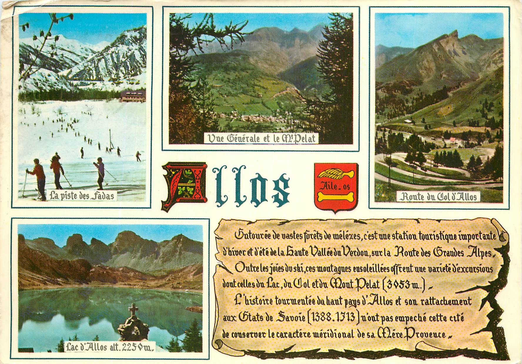 CPM Allos Alpes de Haute Provence alt 1425 m