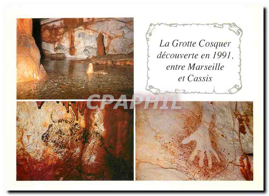 CPM Marseille et Cassi sous le Cap Morgiou la grotte decouverte en 1991 par henri Cosquer