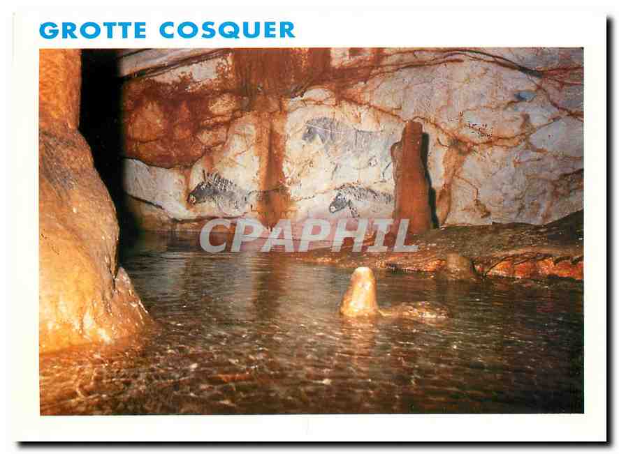 CPM Entre Marseille et Cassis sous le Cap Margiou la grotte decouverte en 1991 par Henri Cosquer