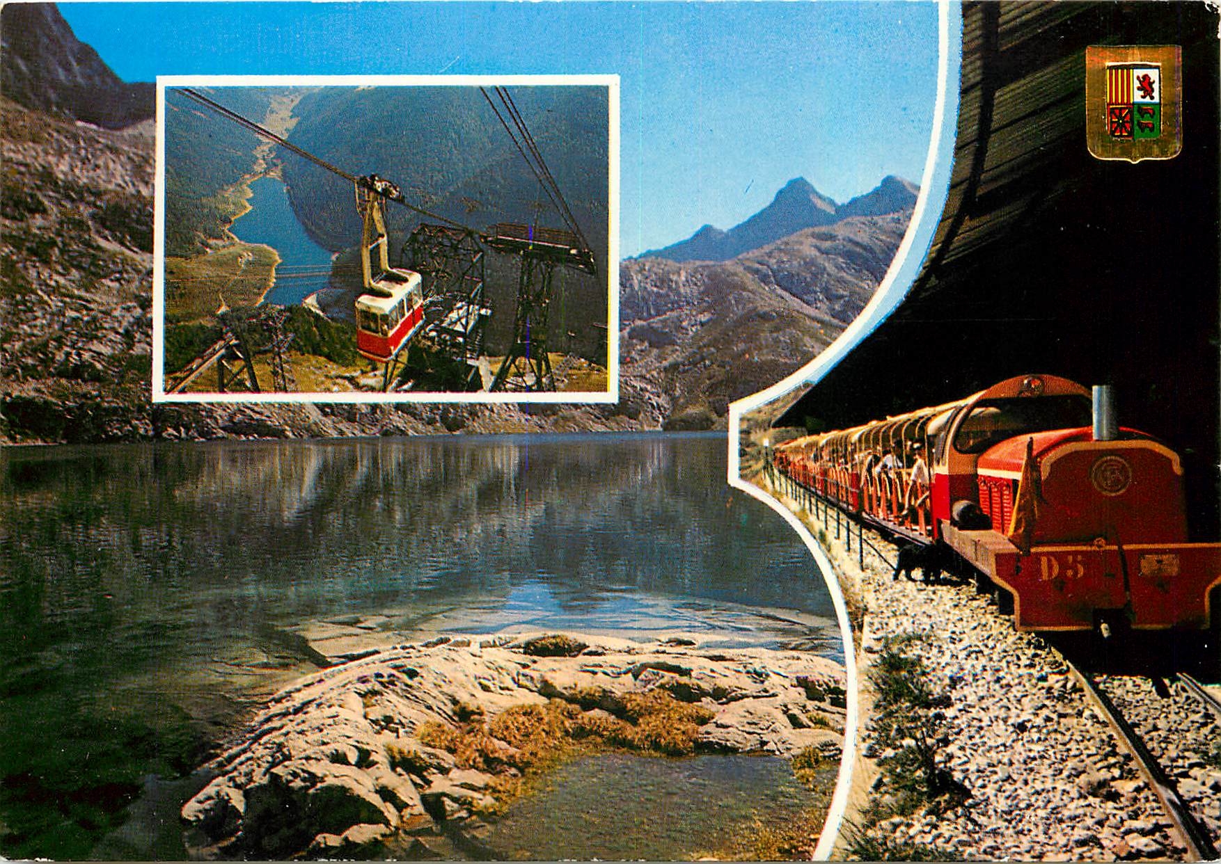 CPM Pyrenees atlantiques Artouste (2000 m) Petit train en route vers le lac Artouste