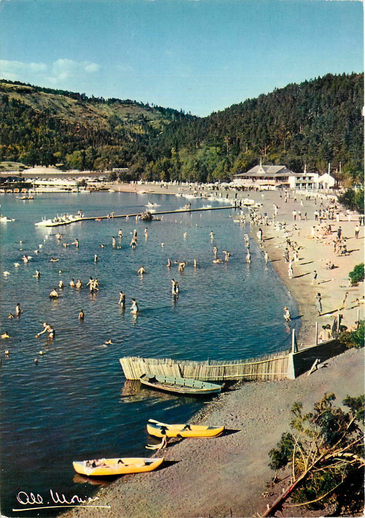 Plage du Lac Chambon — Environ de Murat (Puy-de-Dôme) — Albert Monier, n° A 10.321