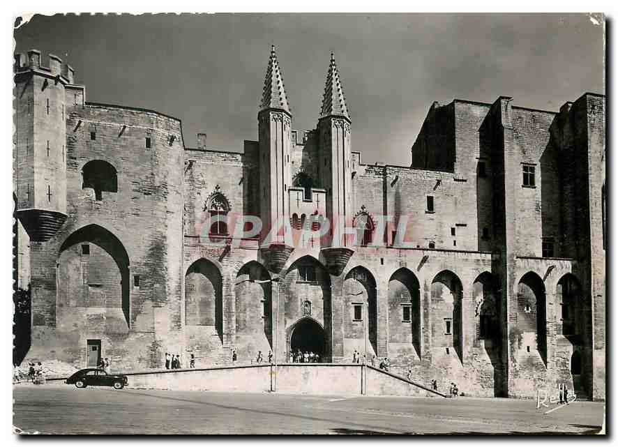 CPM Avignon (Vaucluse) Facade occidentale du Palais des papes construit sous Clement VI