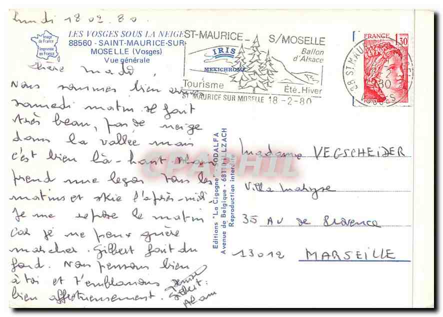 CPM Saint Maurice sur Moselle Vue generale — Back