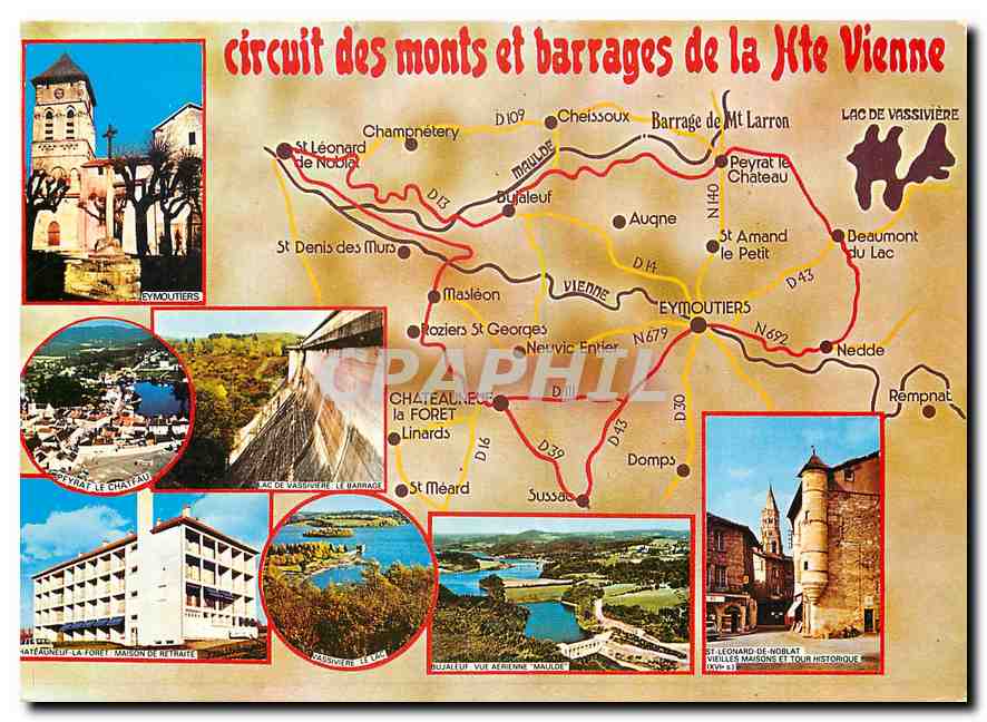 CPM Circuit des monts et barrages de la haute Vienne