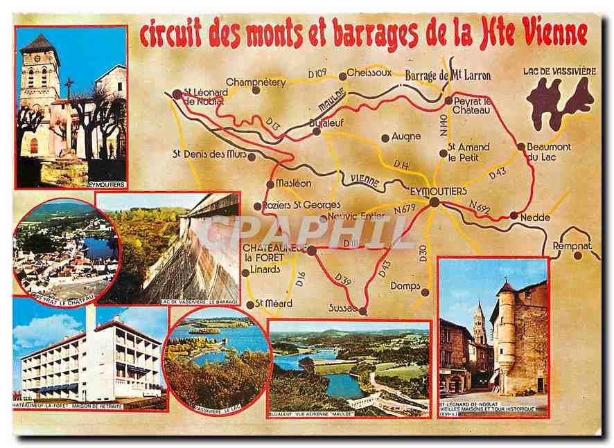 CPM Circuit des monts et barrages de la haute Vienne
