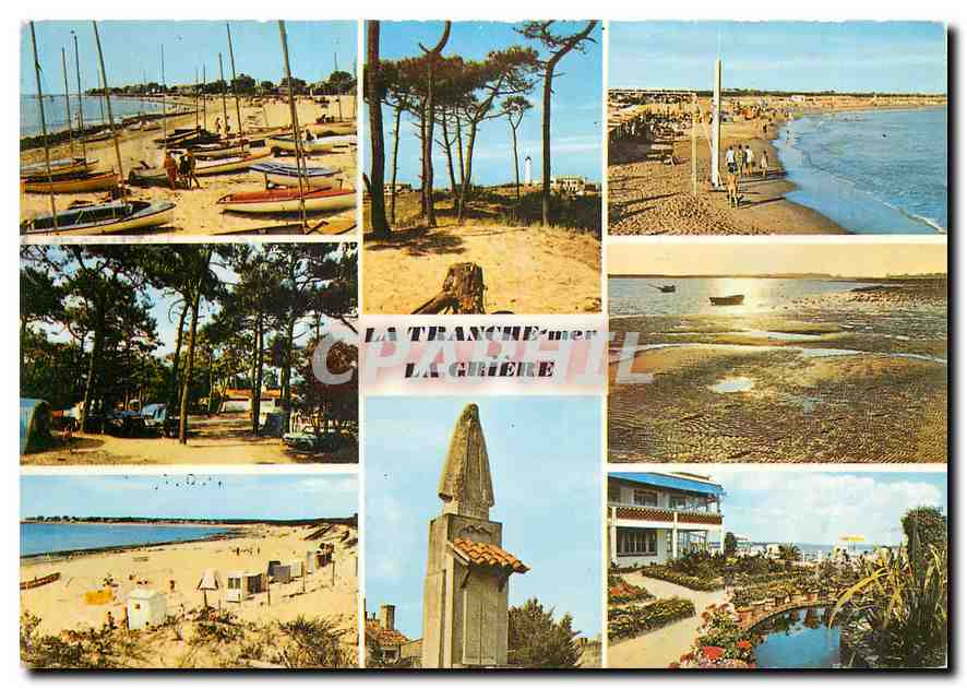 CPM Cote de Lumiere La Tranche sur Mer la Griege la plage le pahre du Groin la PLage