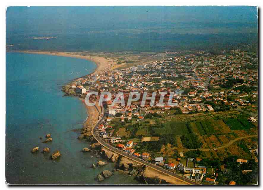 CPM La Vendee Touristique Saint Hilaire de riez sion sur Ocean la cote Sauvage le bourg la plage