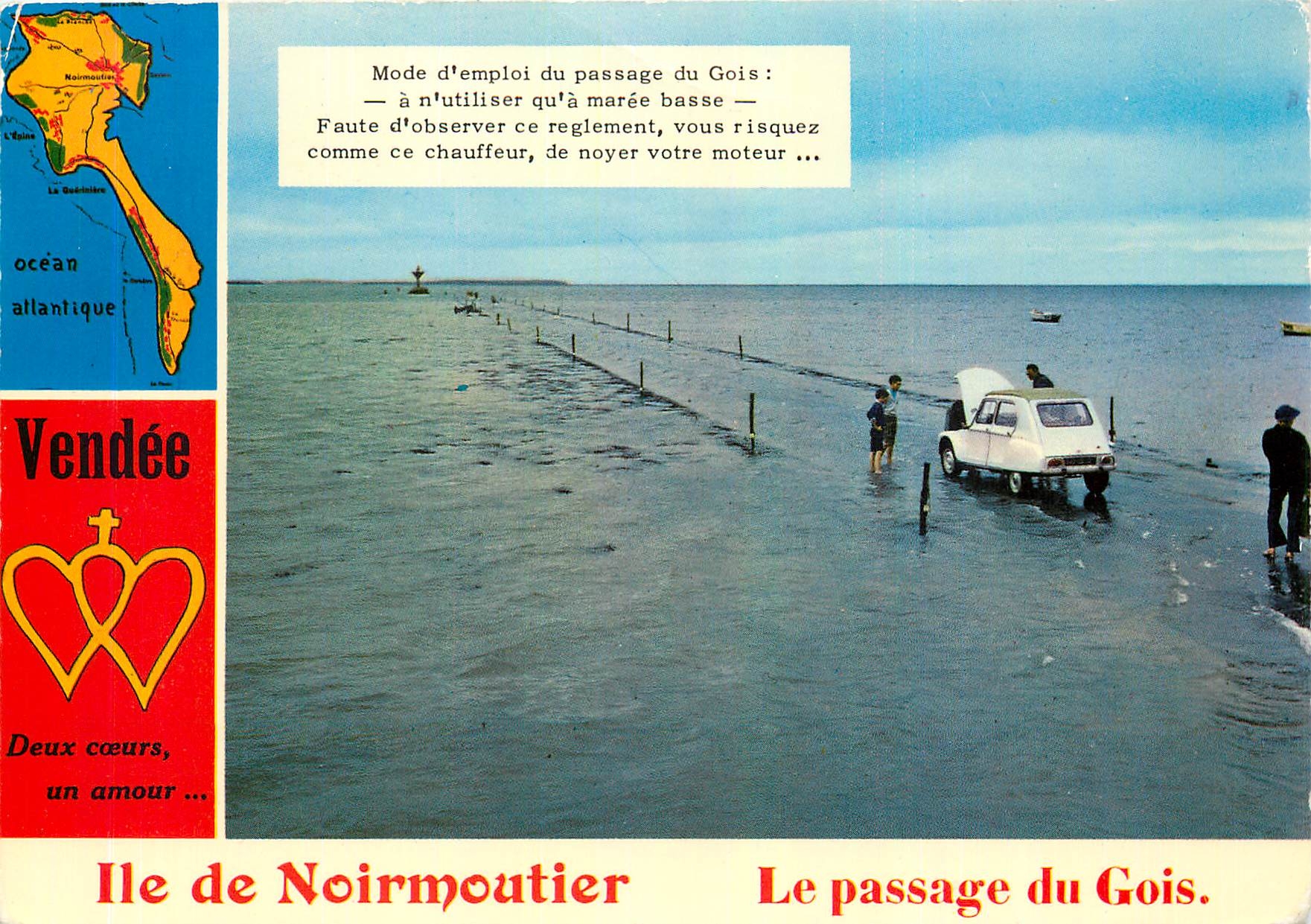 CPM Vendee Pittoresque Ile de Noirmoutier Le passage du Gar