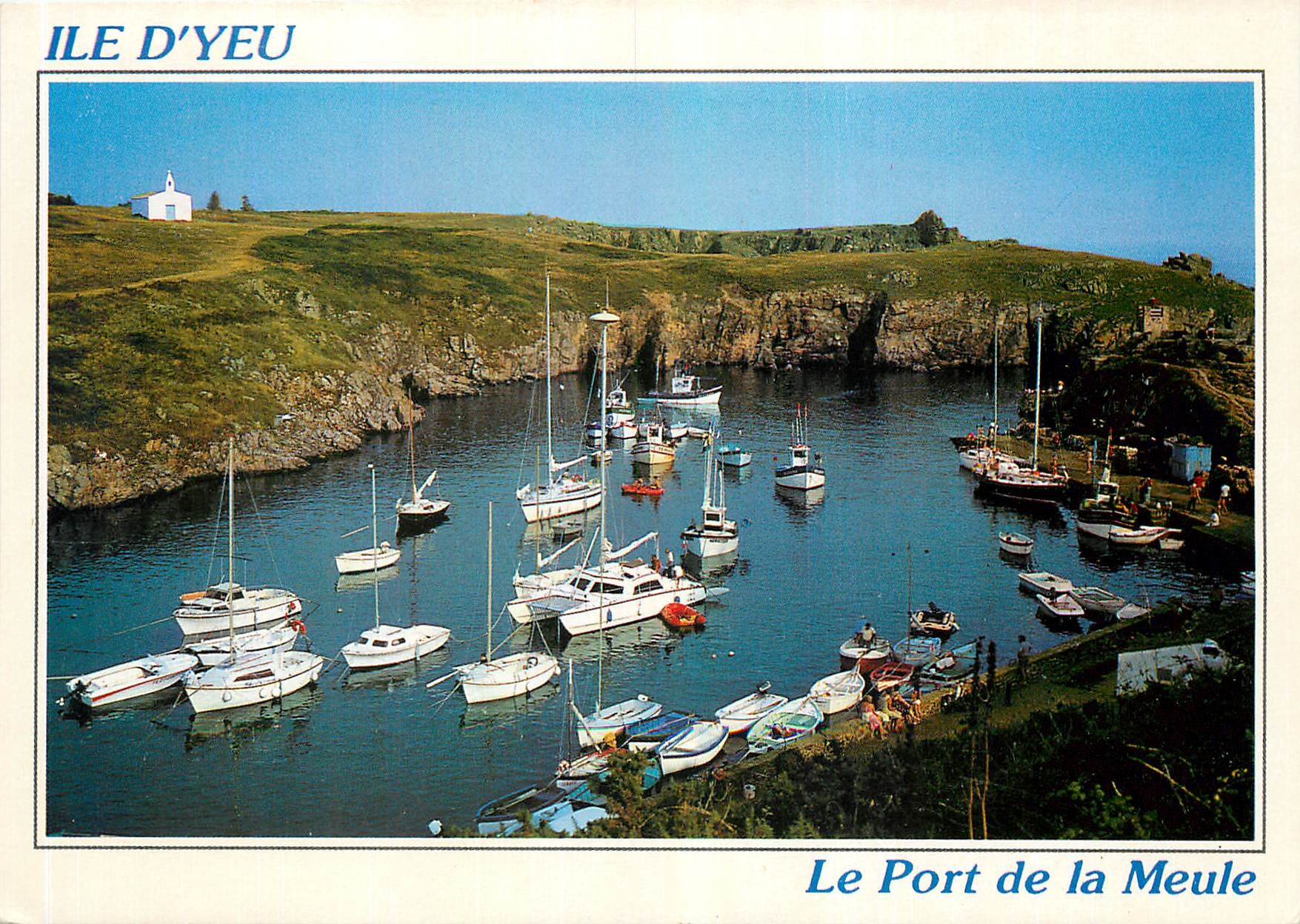 CPM Lumiere et refuge en haute mer Ile d'Yeu (Vendee) Le port de la Meule
