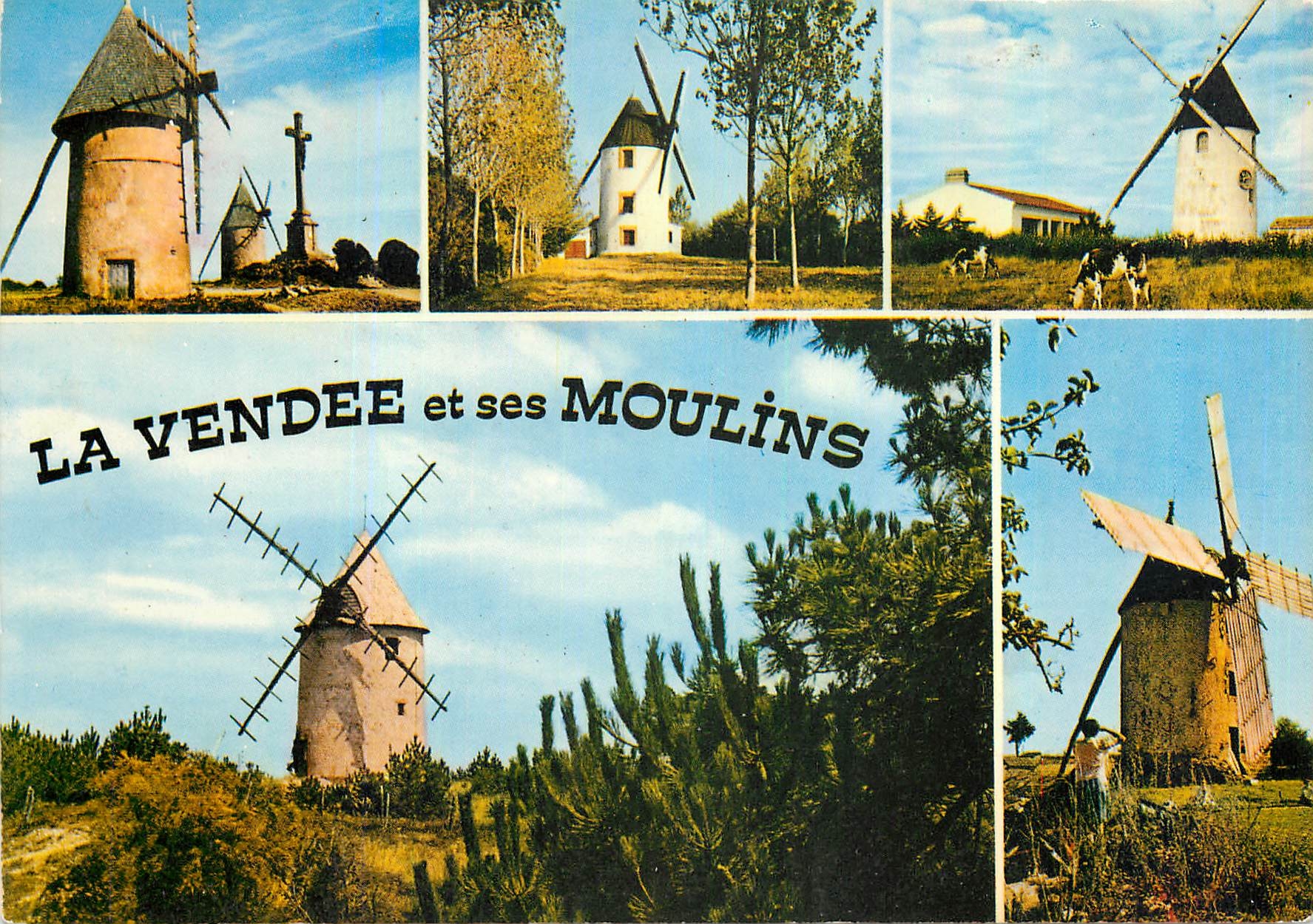 CPM La Vendee et ses Moulins