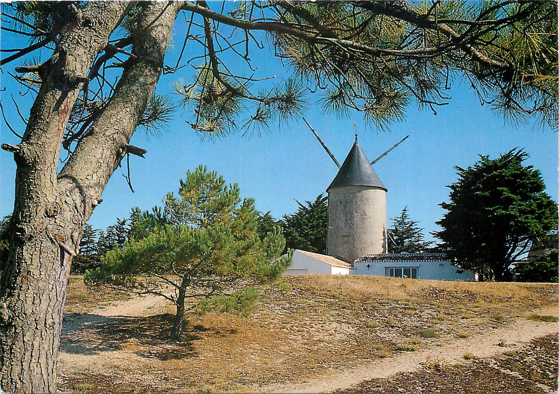 CPM Moulin a vent Ile de Noirmoutier (Vendee) France Moulin de la Gueriniere