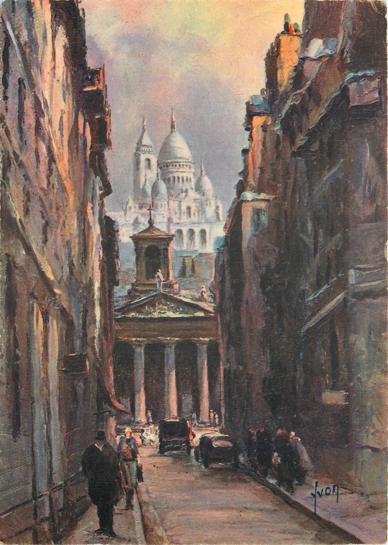 CPM Paris Le Sacre Coeur vu de la Rue Laffite