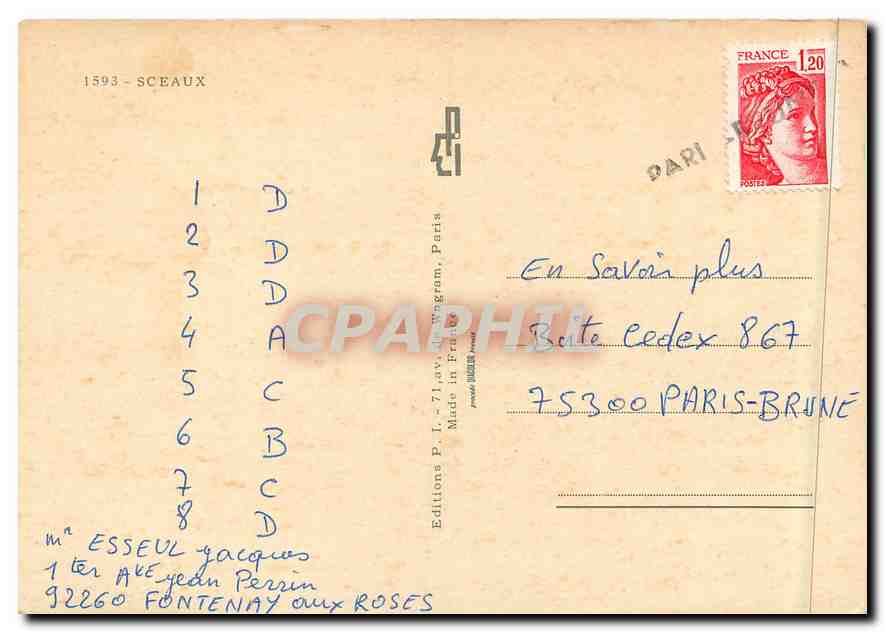 CPM Sceaux — Rückseite