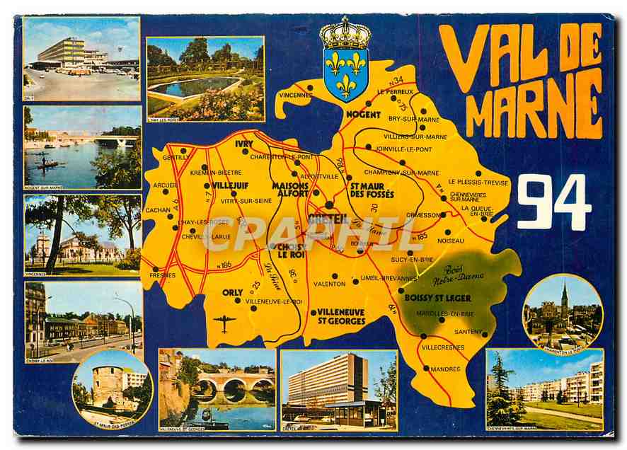 CPM Val de Marne departement issu du noveau decoupage de la region Parisienne