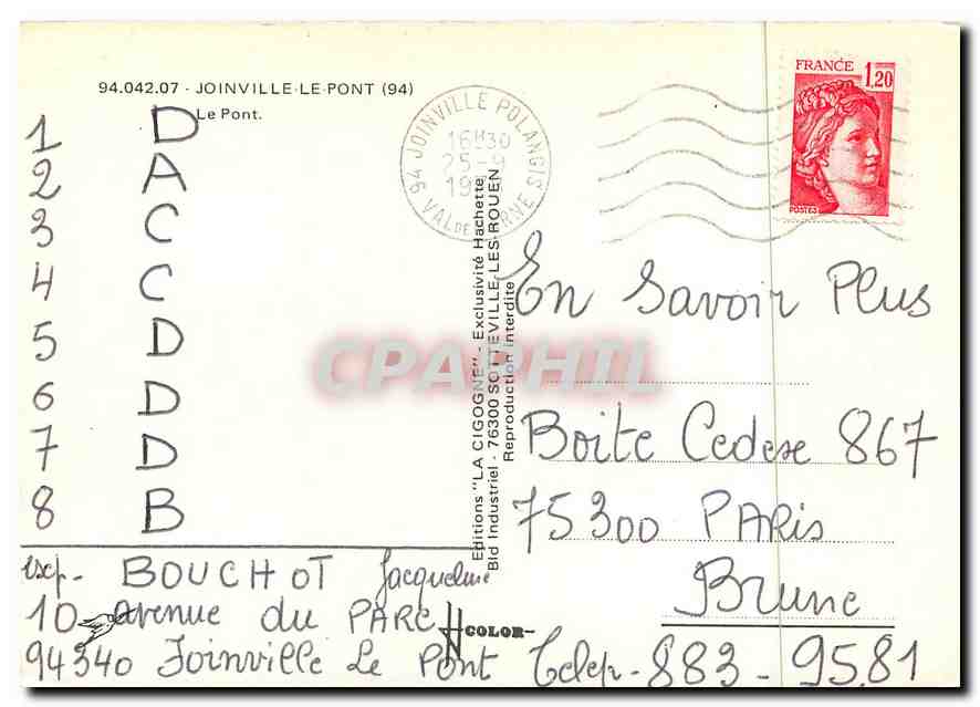 CPM Joinville le Pont — Back