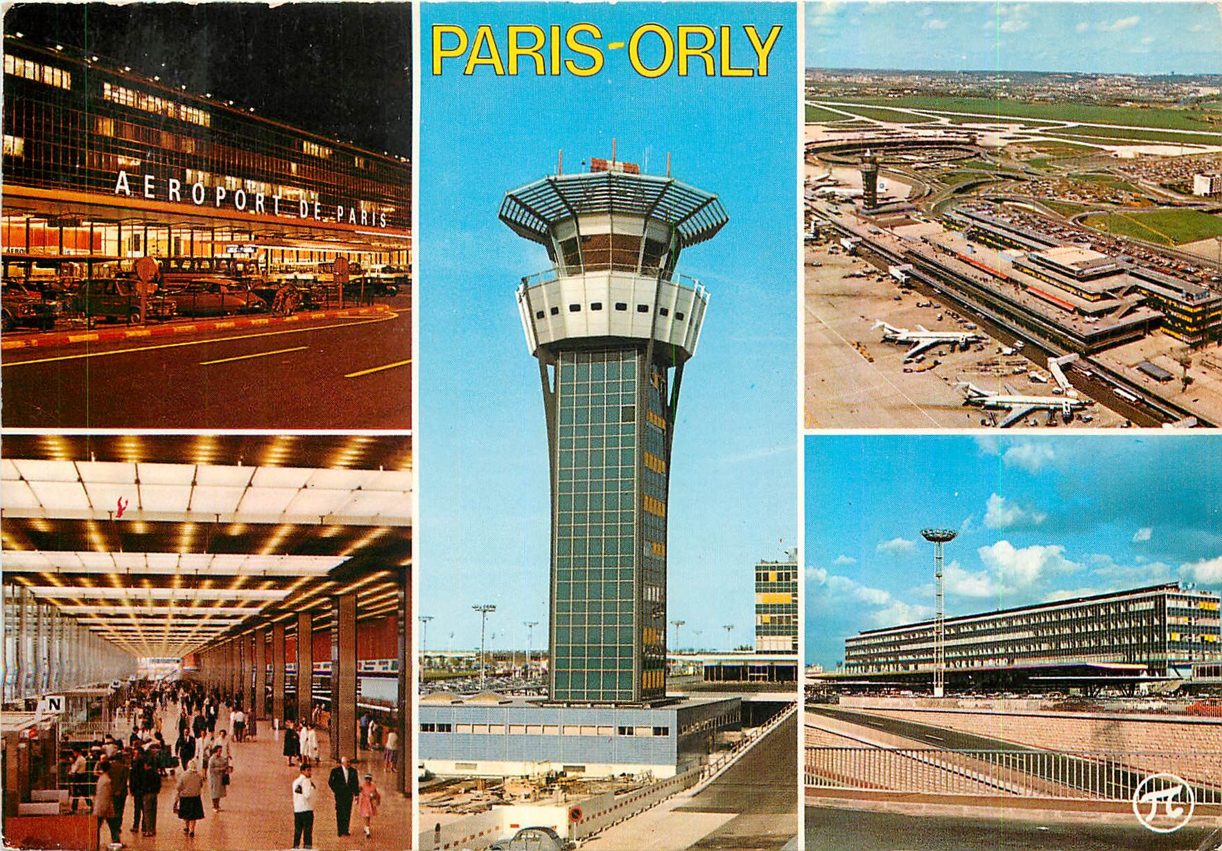CPM Aeroport de Paris Orly L'aeropare Sud et la tour de Controle
