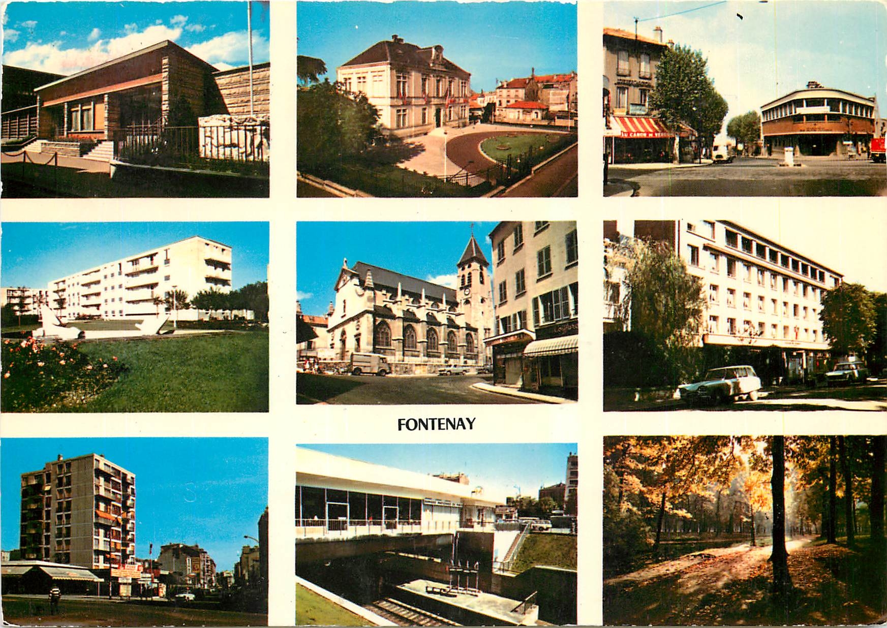 CPM Fontenay Images de France dives aspects de la ville