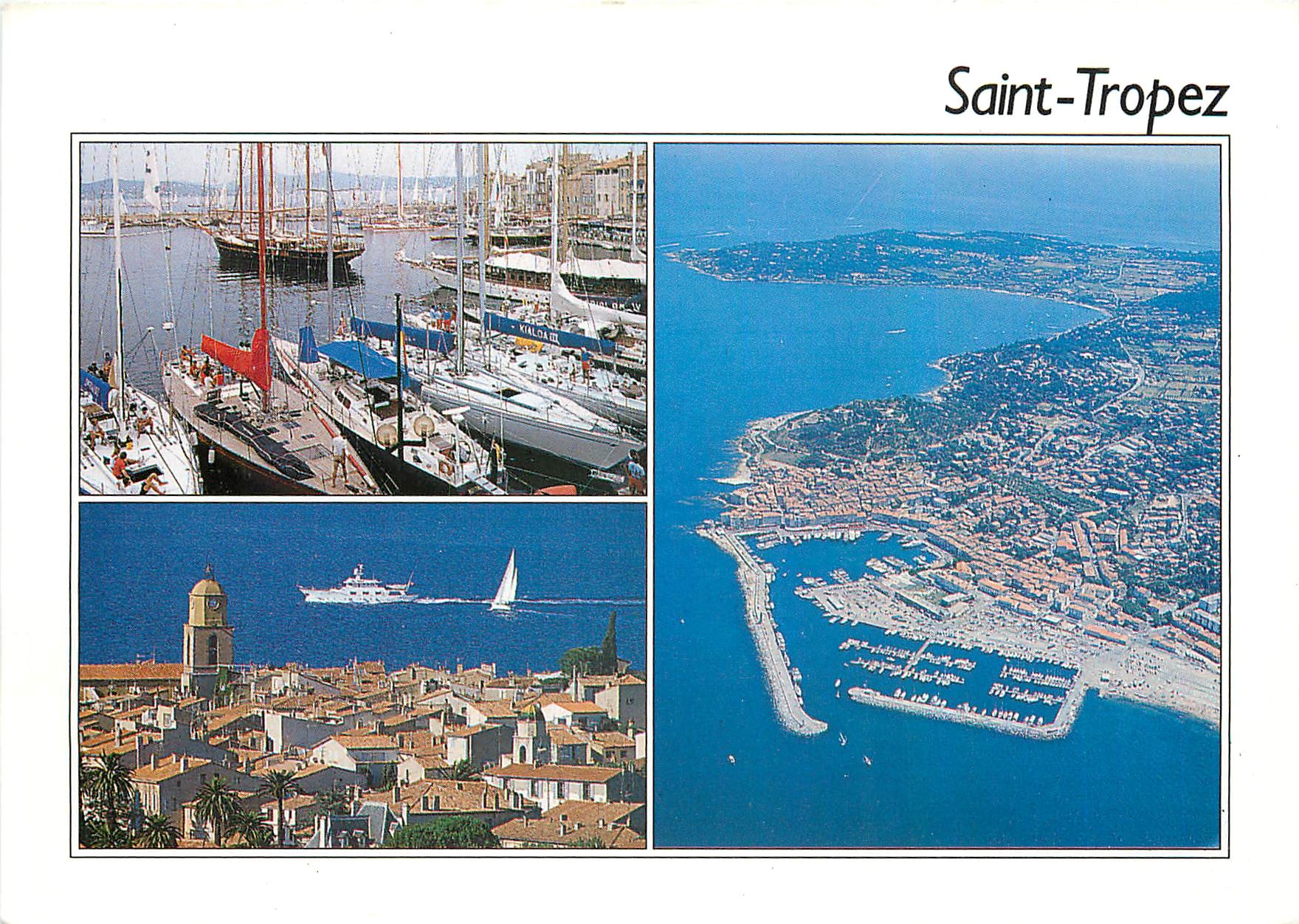 Saint-Tropez — vue aérienne et port — Éditions SMT