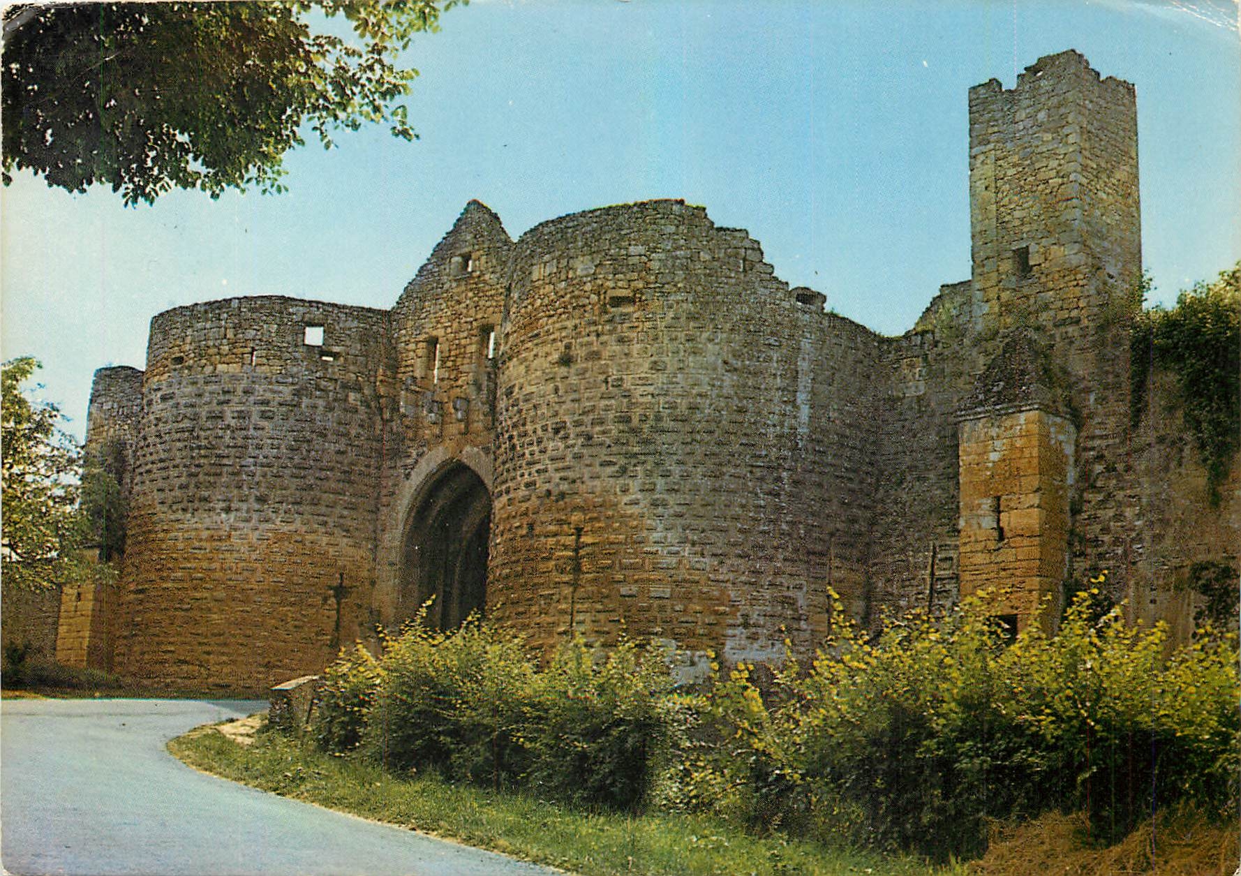 CPM En sillonant la France Decouvrez Domme La Porte sud et les remparts
