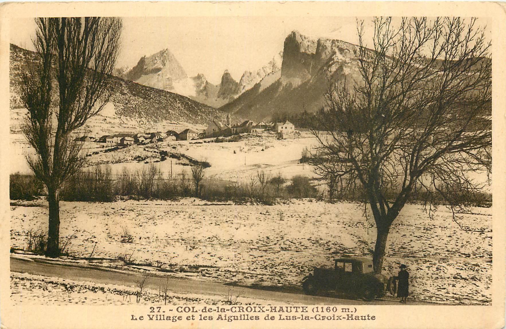 COL-de-la-CROIX-HAUTÉ (1160 m.) — Le Village et les Aiguilles de Lus-la-Croix-Haute — Mollaret & A. Mollaret