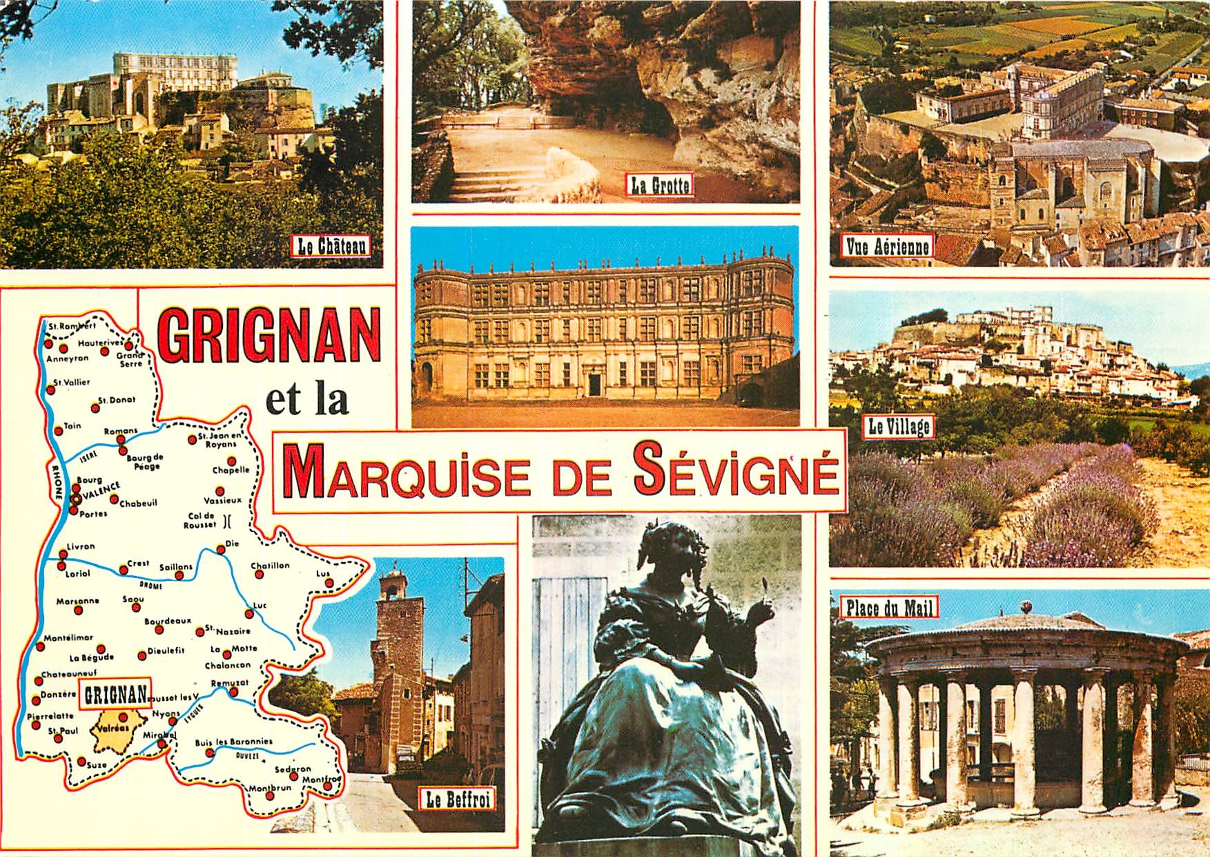 CPM Grignan (Drome) et le Chateau ou sejourna Longuement Mme de Sevigne