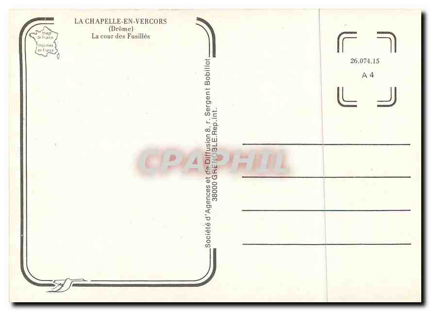 La chapelle-en-Vercors — La cour des Fusillés — Société d'Agences et de Diffusion Bobillot — Reverso