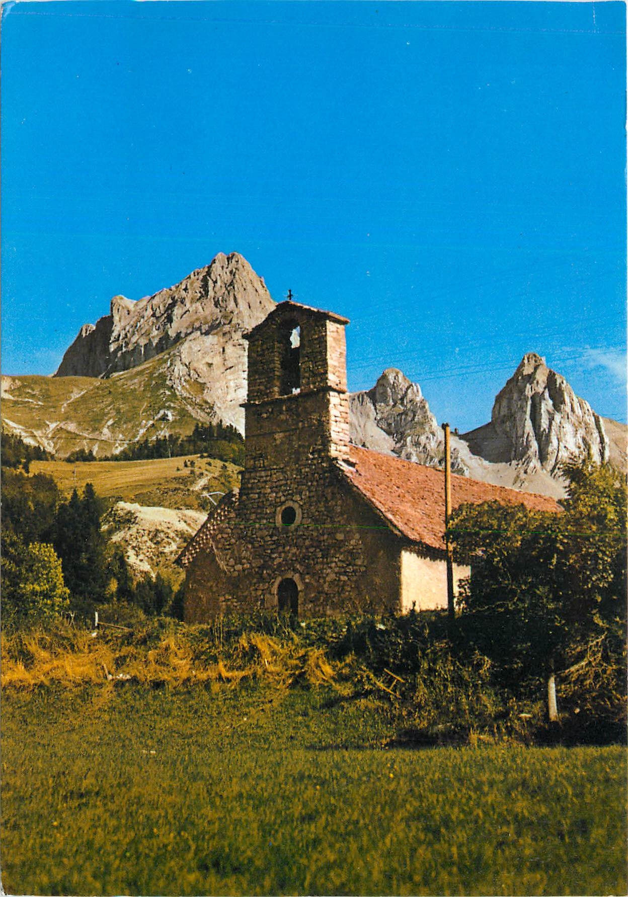 Lus-la-Croix-Haute — chapelle de la Jarjatte et les Aiguilles — Imprimeur Combier