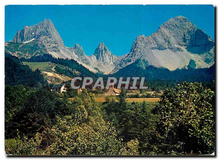 CPM Lus la Croix Haute (Drome) Alt 1050 m La Chapelle de la Jarjatte et les Aiguills de Lus