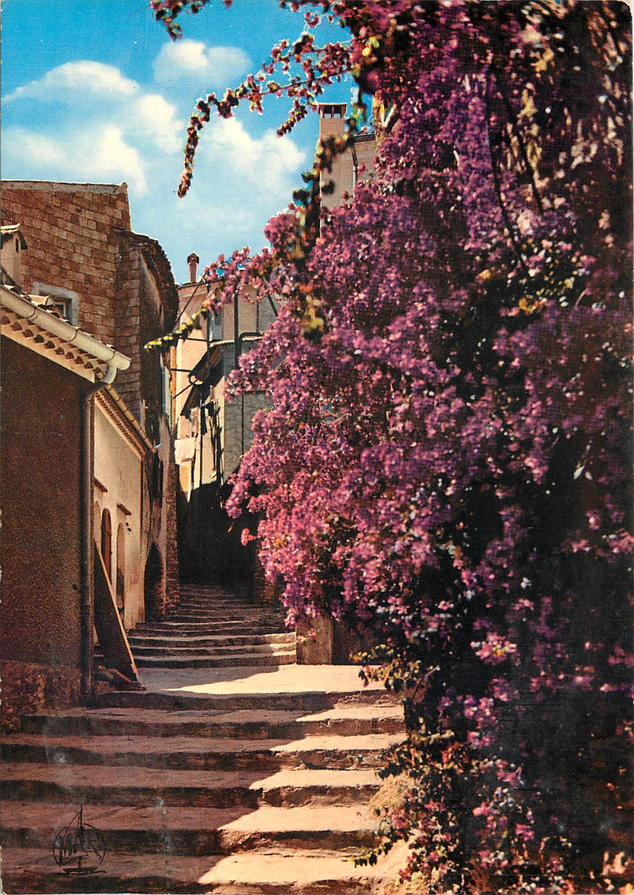 CPM La Cote d'Azur Bormes les Mimosas Rue Rompi couou
