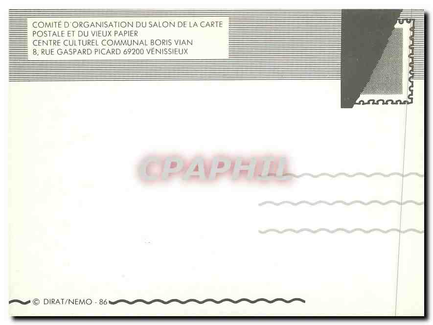 CPM Venissieux 2EME Salon de la carte postale du vieux papier et de la Bande Dessinee — Rückseite