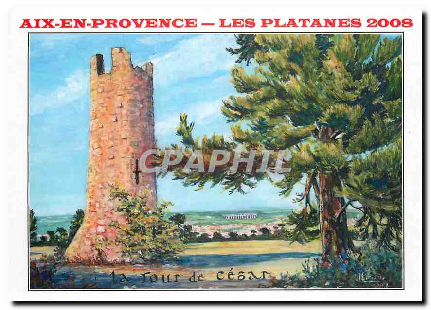 CPM Aix en Provence les Platanes Comite des Fetes des Platanes