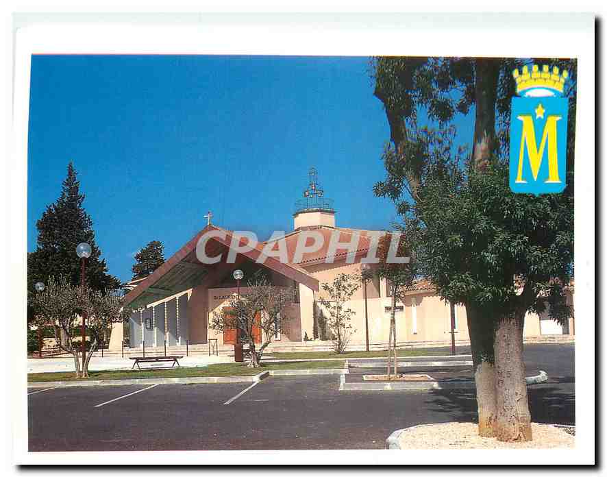 CPM Marignane (Bouche du Rhone) Eglise Saint Laurent Imbert