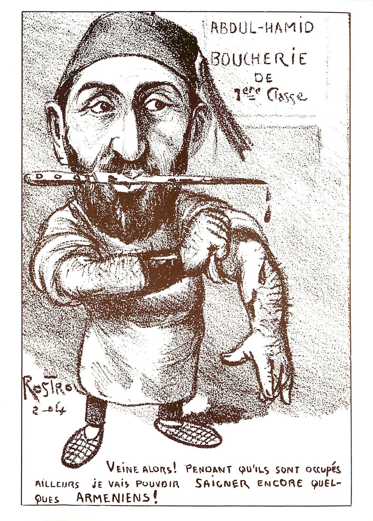 CPM Abdul Hamlid Boucherie de 1ere Classe Armeniens Armenie