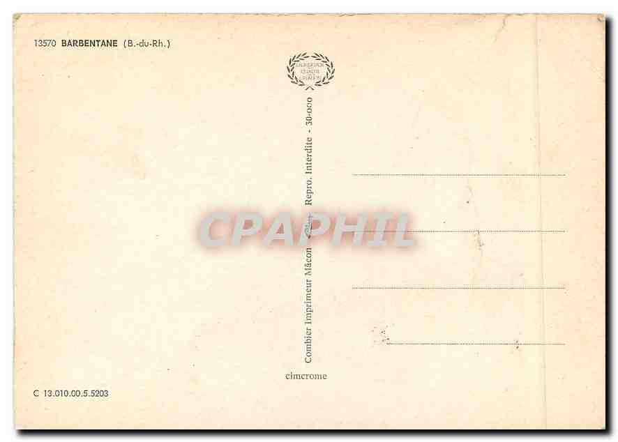 CPM Barbentane (B du Rh) — Rückseite