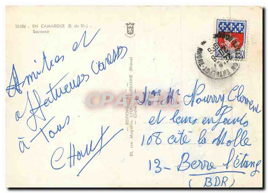 CPM En Camargue (B du Rh) Souvenir — Back