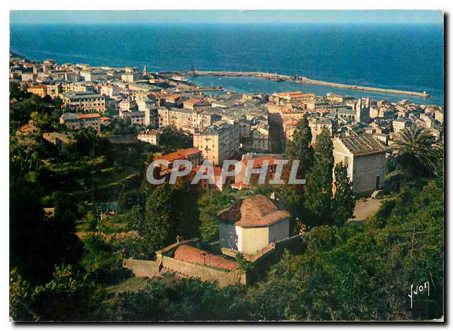 CPM Couleurs et Lumiere de France La Corse oasis de Beaute Bastia vue generale