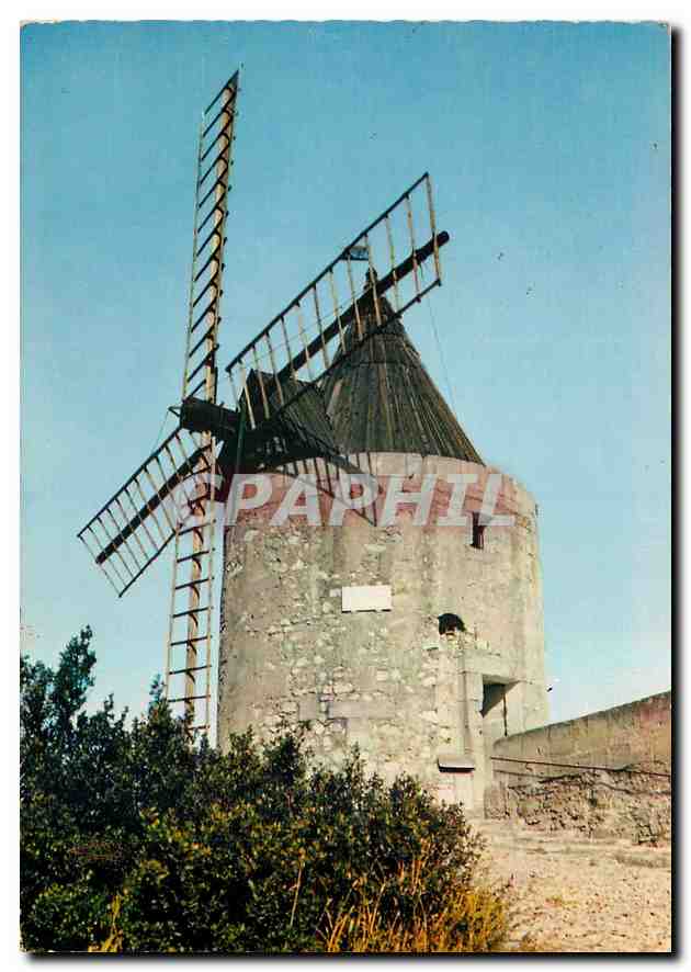 CPM Reflets de Provence Fontvieille le Moulin de Daudet d'ou la Grand Conteur a date ses lettres