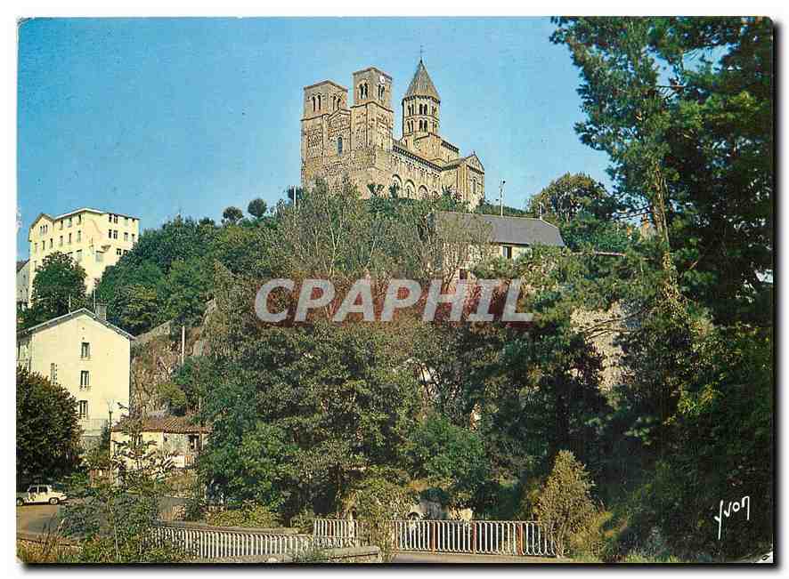 CPM Couleurs et Lumiere de France en Auvergne Saint Nectaire (Puy de Dome la Basilique